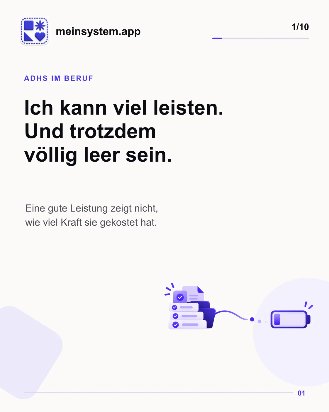 ADHS im Beruf: Ich kann viel leisten und trotzdem völlig leer sein