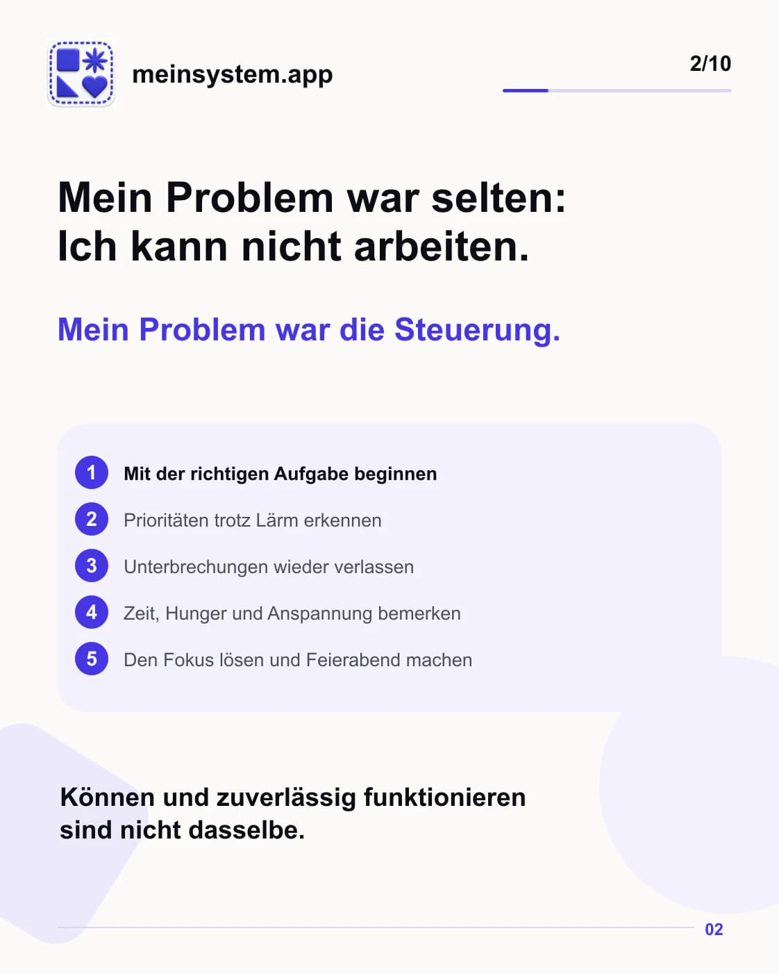 Bei ADHS ist nicht immer das Arbeiten das Problem, sondern die Steuerung von Aufmerksamkeit und Energie