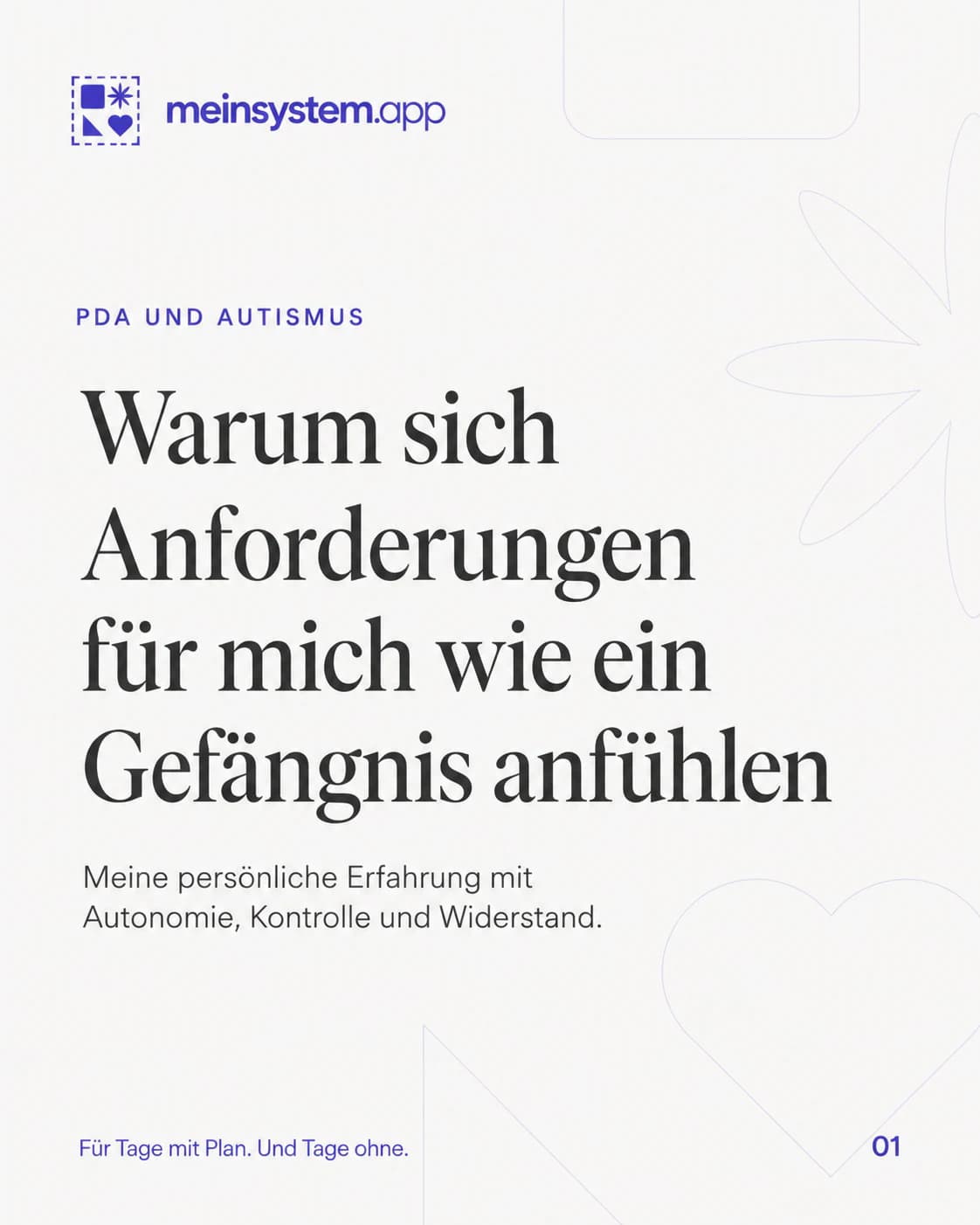 PDA und Autismus: Warum sich Anforderungen für mich wie ein Gefängnis anfühlen