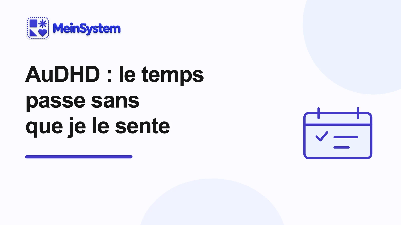 AuDHD et perception du temps : pourquoi j'oublie les rendez-vous même quand je les vois