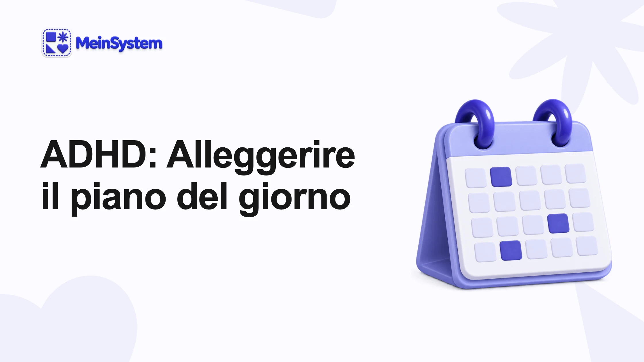 Alleggerire un piano della giornata troppo pieno con l'ADHD