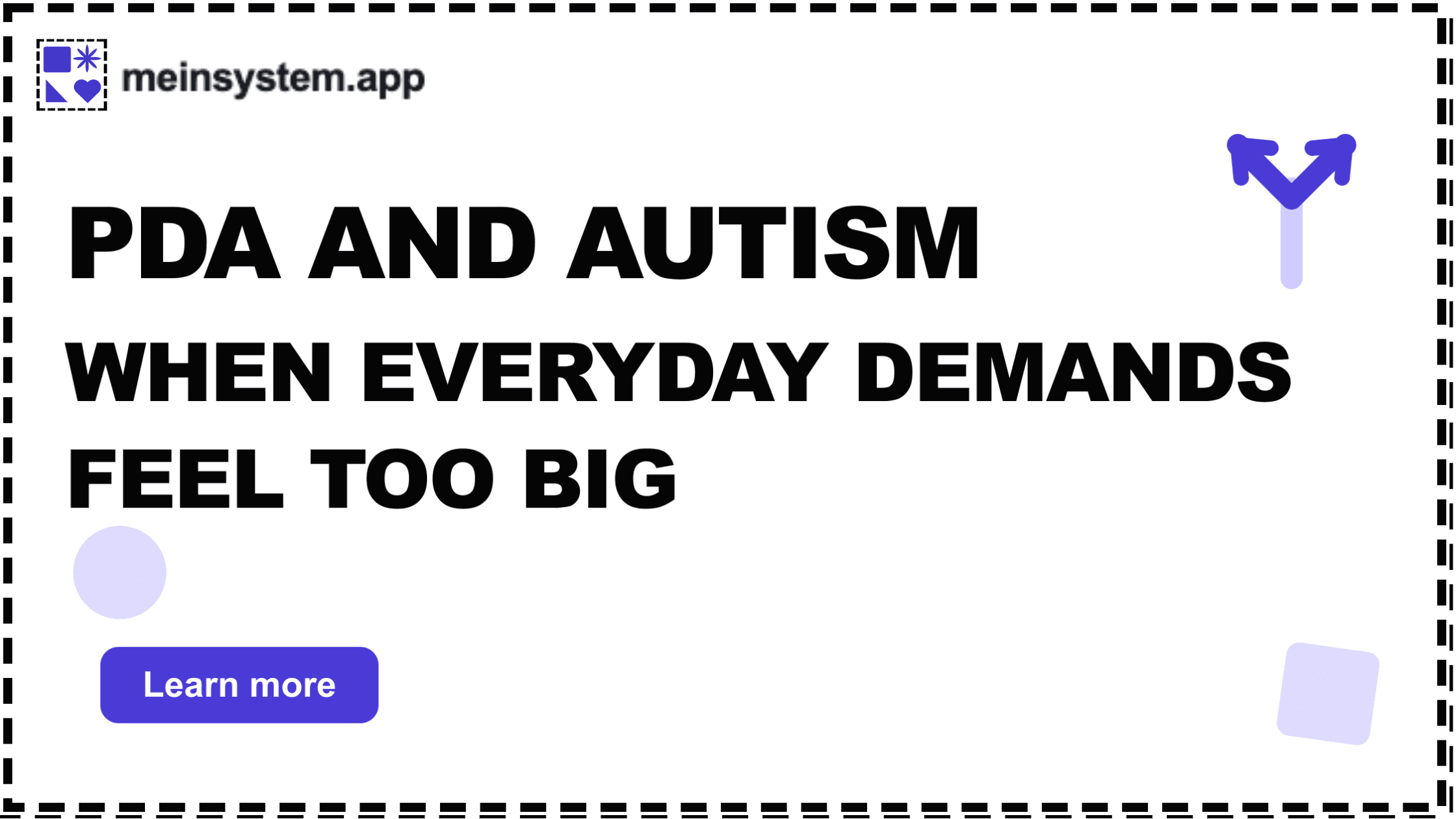 PDA and autism: why everyday demands can feel like a loss of freedom