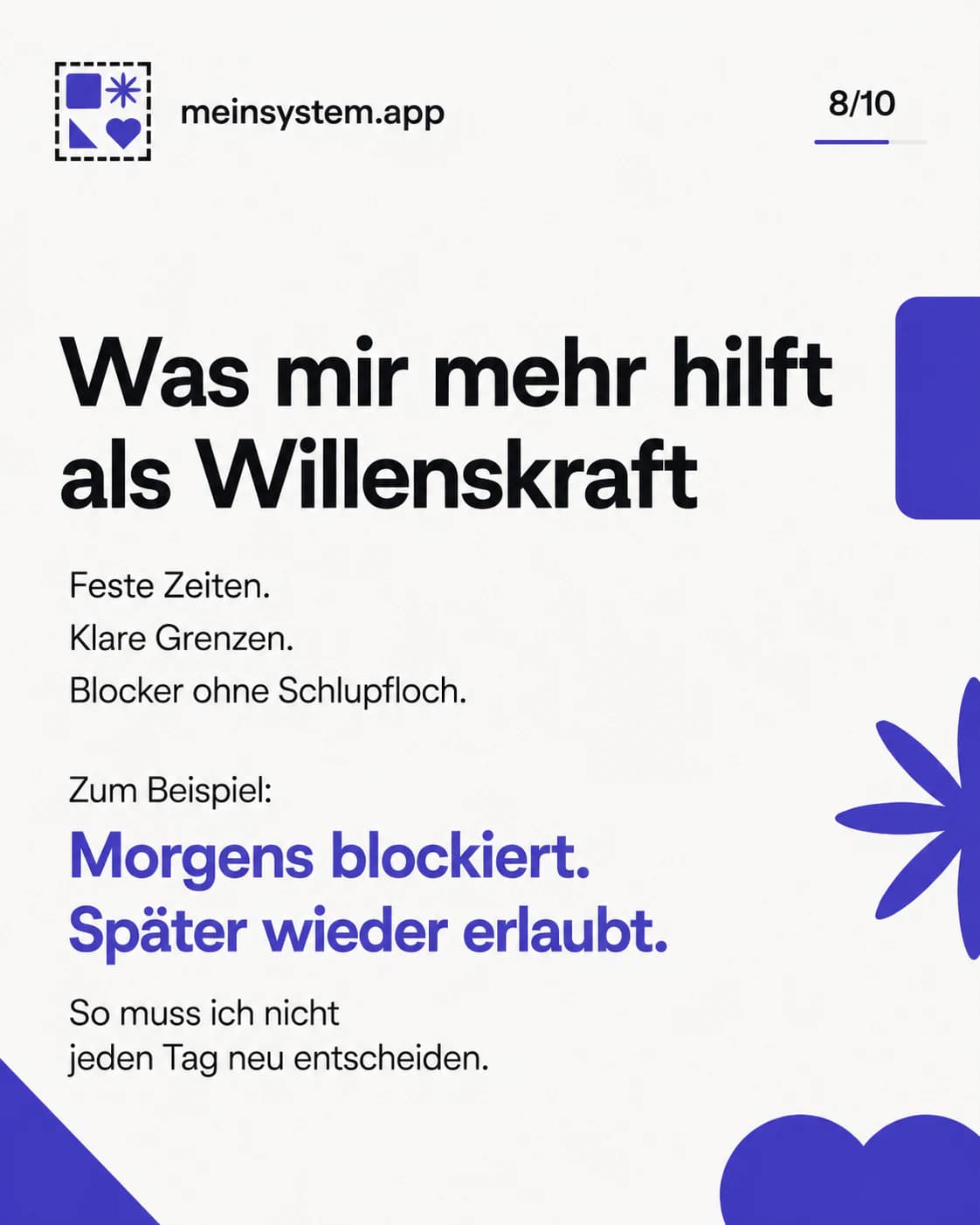 Feste Zeiten, klare Grenzen und lückenlose Blocker helfen mir mehr als Willenskraft