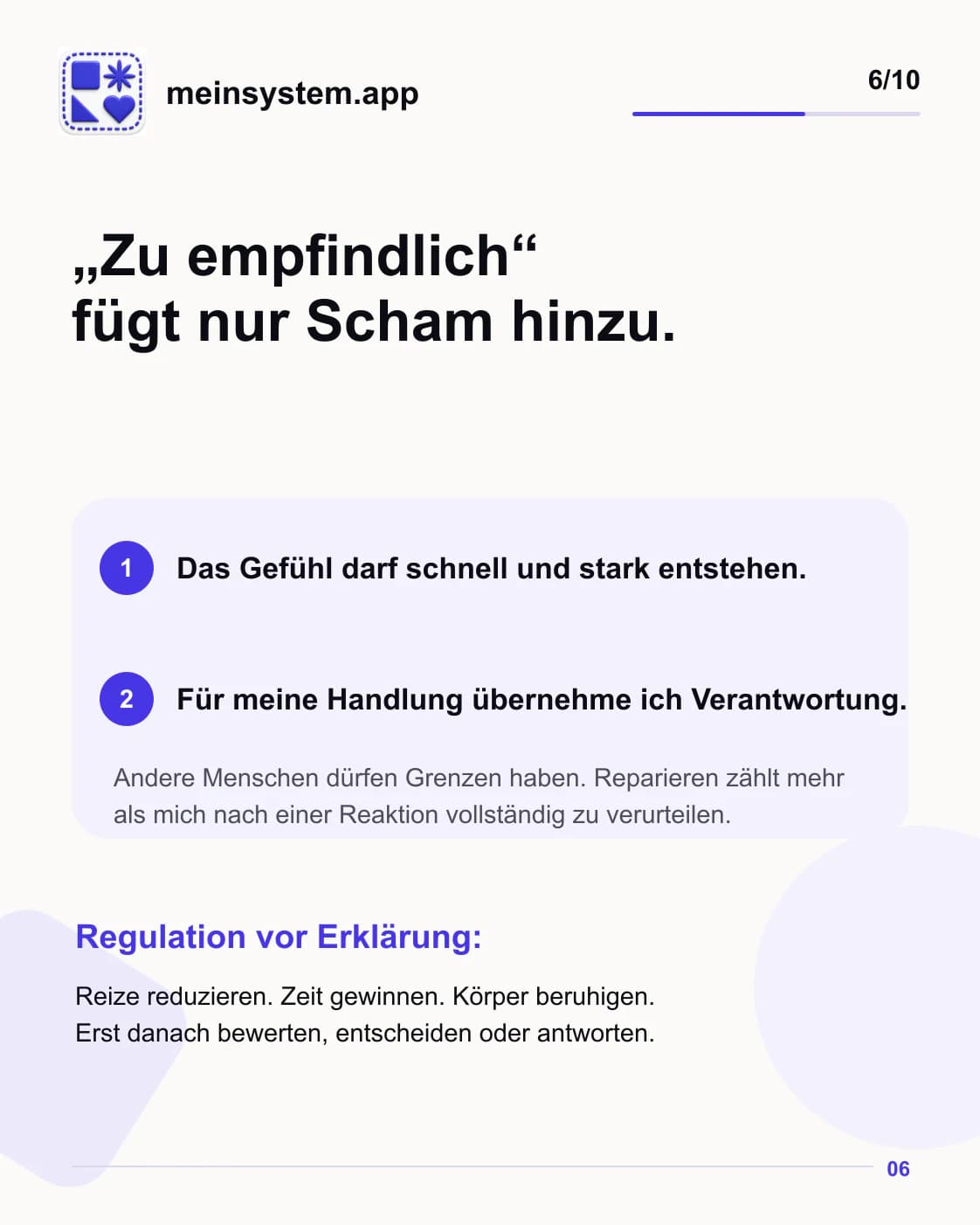 Starke Gefühle verdienen keine Scham und Handlungen brauchen trotzdem Verantwortung