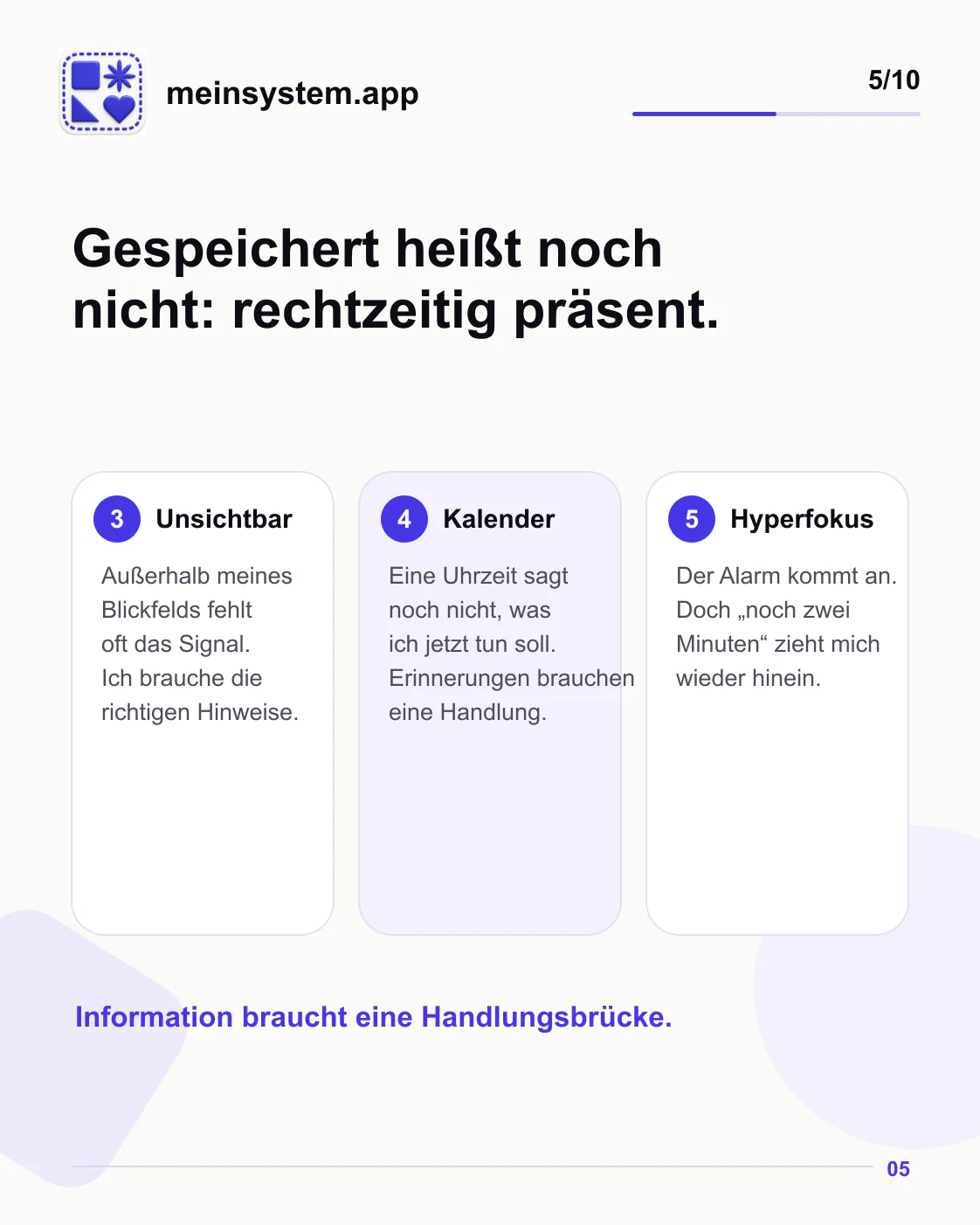 Unsichtbare Dinge, unklare Kalenderhinweise und Hyperfokus können Erinnerungen unwirksam machen