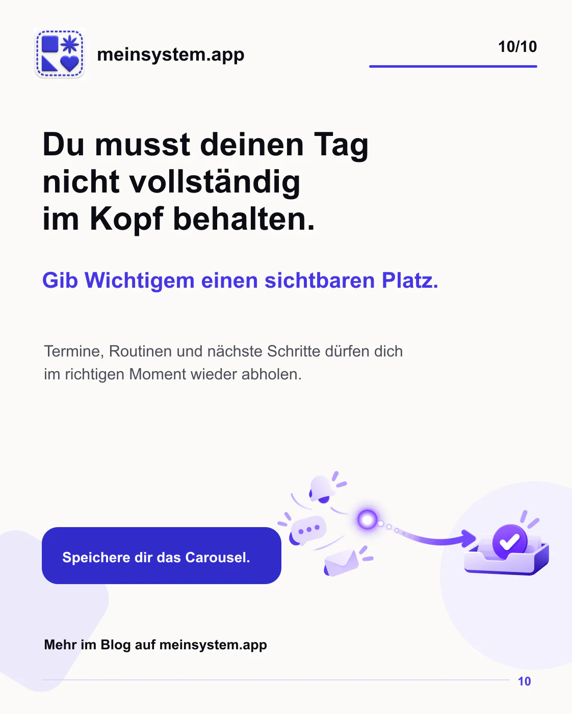 Wichtige Termine, Routinen und nächste Schritte brauchen einen sichtbaren Platz außerhalb des Kopfes