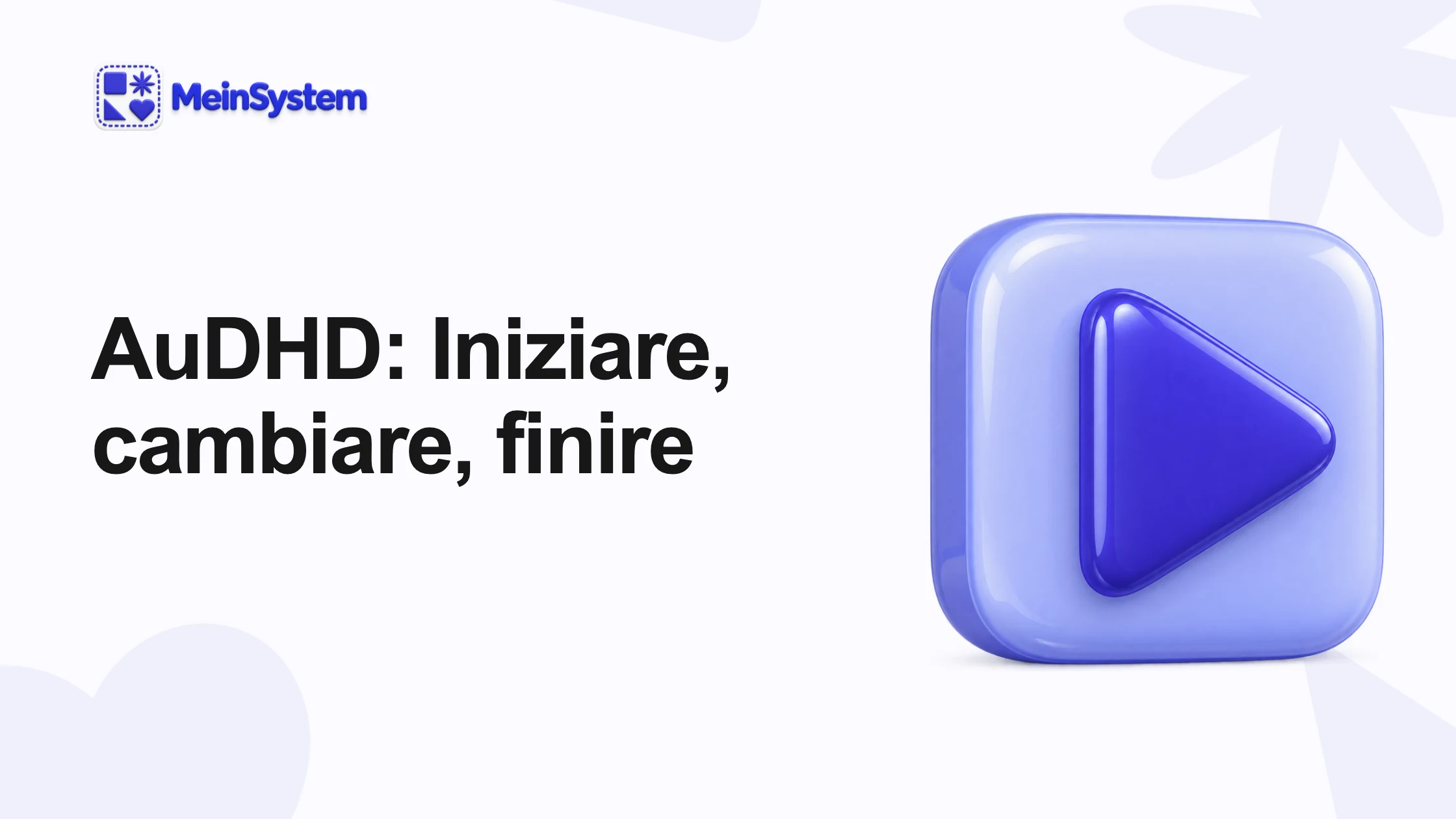 AuDHD: iniziare, cambiare e concludere le attività