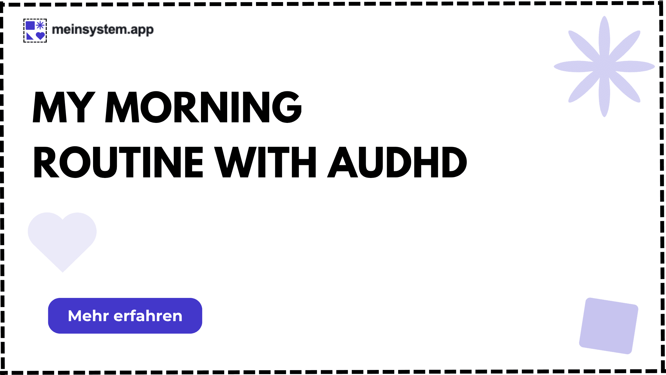 A morning routine with ADHD – how I manage to begin the day