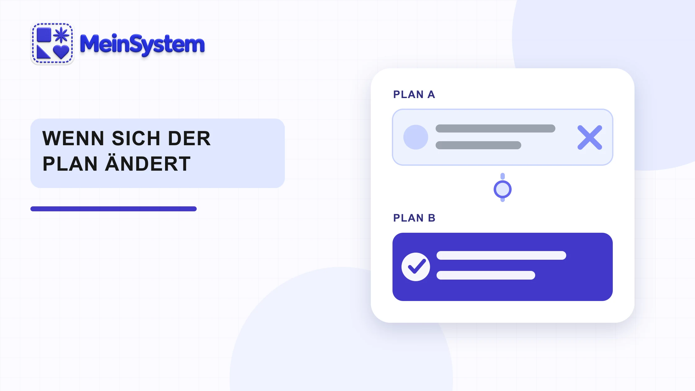 Wenn eine Planänderung den ganzen Tag durcheinanderbringt