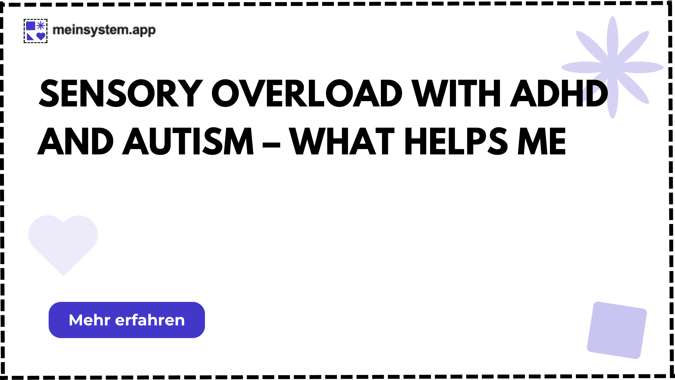Sensory overload in daily life: what genuinely helps me with AuDHD