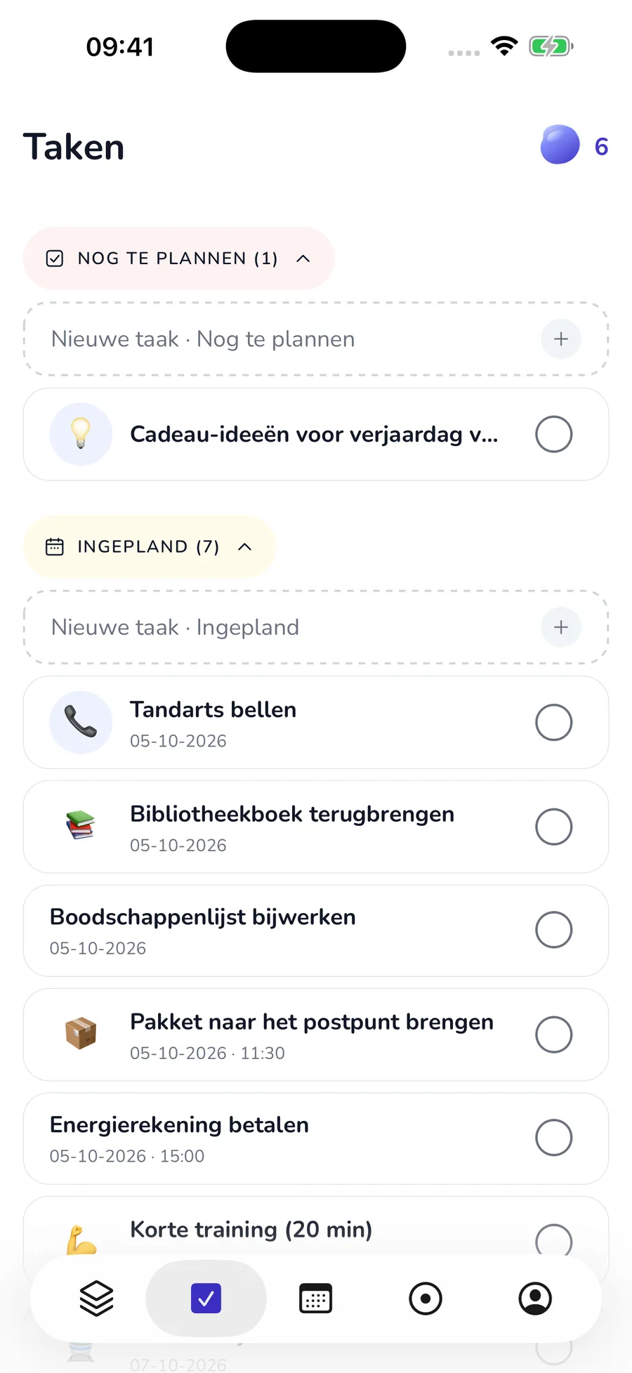 Actueel native takenoverzicht